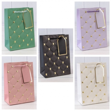 Пакет 14х20х8см. с тиснением (микс), 210г.,OMG gift ,Китай