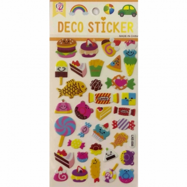 Наклейка дутик (д/украшения) 9,5х16см. ЕДА, Китай