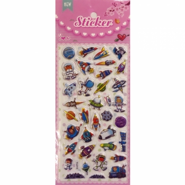 Наклейка дутик (д/украшения) 10х24см. КОСМОС, Китай