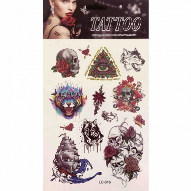Наклейка-ТАТУ 16х23см. (для украшения), Китай