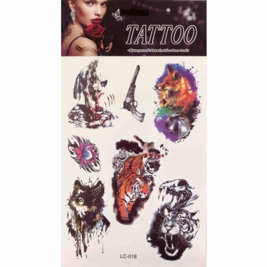 Наклейка-ТАТУ 16х23см. (для украшения), Китай