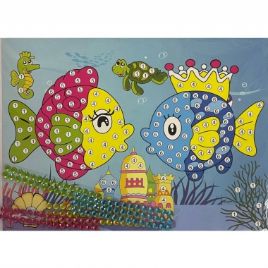 Мозаика из страз 26х19см., "РЫБКА", Китай