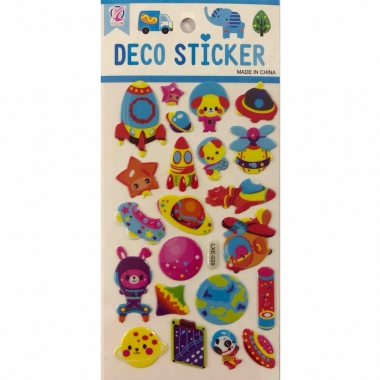 Наклейка дутик (д/украшения) 9,5х16см. КОСМОС, Китай