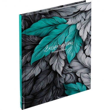 Ежедневник А5, 80л. , "ПЕРЬЯ В ЦВЕТЕ", "Collezione", РФ