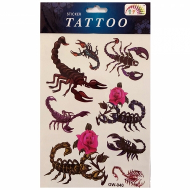 Наклейка для украшения ТАТУ (13,5х19 см.), Китай