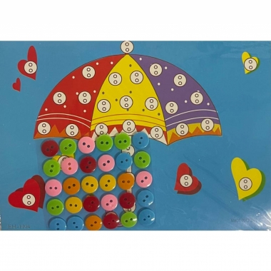 Мозаика из пуговиц мини 18х13 см. "ЗОНТ", Китай