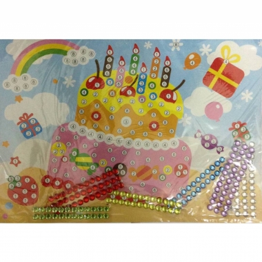 Мозаика из страз 26х19см., "ТОРТ", Китай