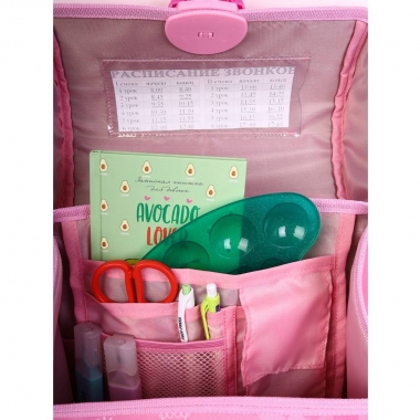 Ранец эргономичный КОШЕЧКА-ПРИНЦЕССА облегченные материалы, светоотр.эл., 36х28х21, Prof-Press