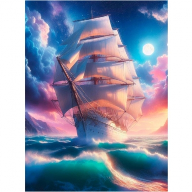 Алмаз. мозаика 30х40 см, с подр., с полн. заполн. (30 цв.) Надвигающаяся буря, ООО "Рыжий Кот", РФ/пр-во: Китай