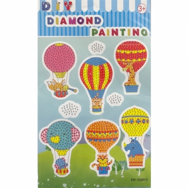 Мозаика-наклейка из страз 17х27,5 см. "Воздушные шары", Китай