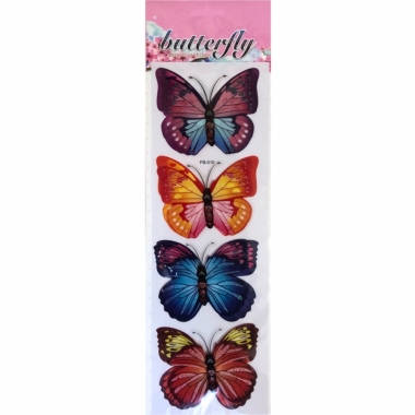 Наклейка для интерьера "Бабочки" (11х33см.), Китай