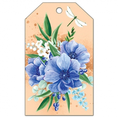 Открытка малая (бирка) 50мм х 85мм., Без надписи, АВ-Принт, РФ