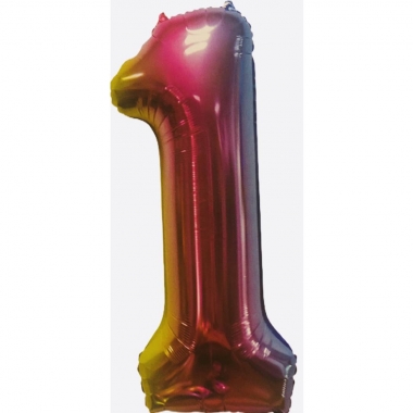 Шар фольга Цифра "1" (L40"/1м.), Китай