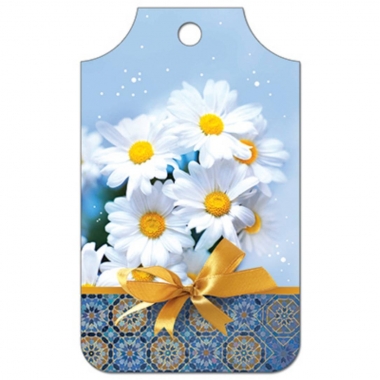 Открытка малая (бирка) 55мм х 95мм., Без надписи , АВ-Принт, РФ