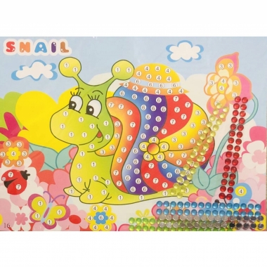 Мозаика из страз 26х19см., "УЛИТКА", Китай