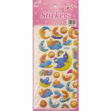 Наклейка дутик 10х23,5см. "Месяцы", Китай