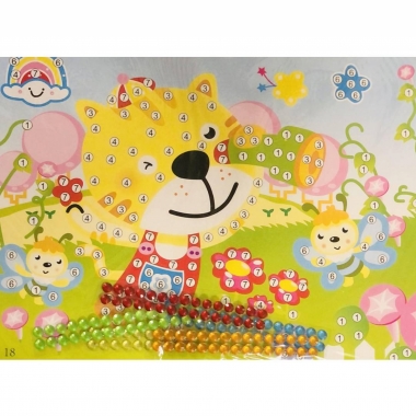 Мозаика из страз 26х19см., "КОТ", Китай