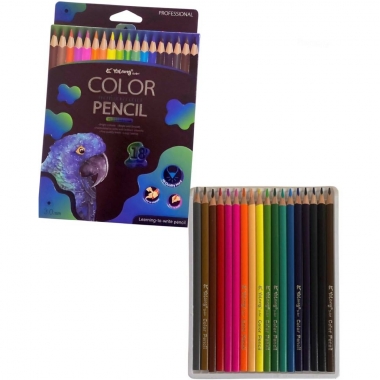 Карандаши цветные трехгр., 18 цв. "Yalong Professional color"в асс., Китай