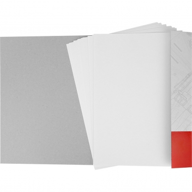 Папка д/черчения А3, 10л. ЧЕРТЁЖ МЕХАНИЗМА- 12, 160г/м2, "Prof-Press", РФ