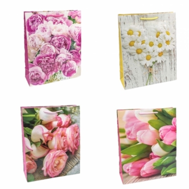 Пакет 14х20х7см."Цветы" (микс), 128 г.,OMG gift ,  Китай