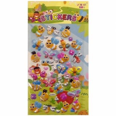 Наклейка дутик (д/украшения) 11х22см. ПЧЕЛКИ, Китай