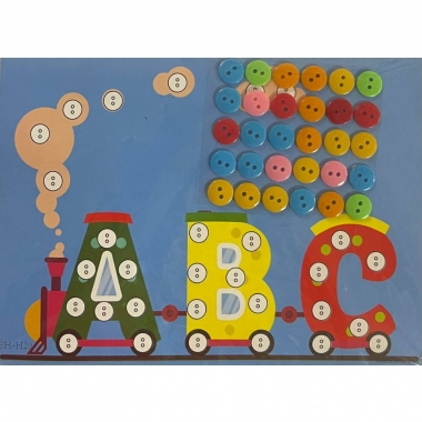 Мозаика из пуговиц мини 18х13 см. "АВС", Китай