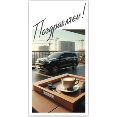 Конверт для денег "Поздравляем!",  "Стильная Открытка", РБ