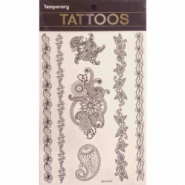 Наклейка-ТАТУ 16х23см. (для украшения), Китай