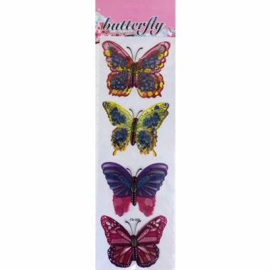 Наклейка для интерьера "Бабочки" (11х33см.), Китай