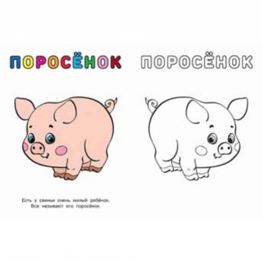 Узнай и раскрась. БЫЧОК, "Фламинго"