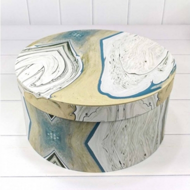 Коробки Набор 1/10 Круглые. "Дизайнерский" 35х17,3см., OMG gift, Китай