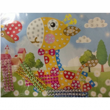 Мозаика из страз 26х19см., "ЖИРАФ", Китай