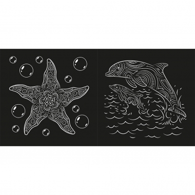 Раскраска «МАГИЯ ЧЁРНОГО-6» 24л, 215х215мм., "Prof-Press", РФ