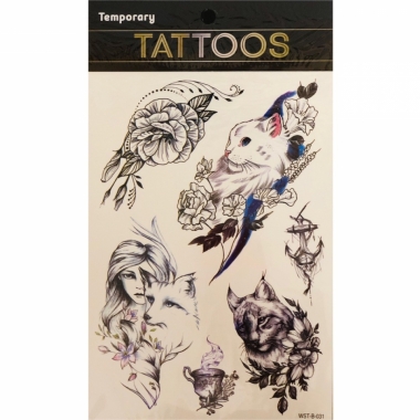 Наклейка-ТАТУ 16х23см. (для украшения), Китай