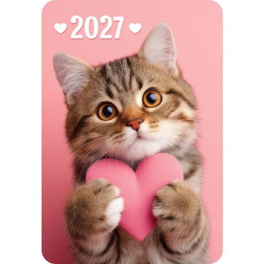 Карманный календарь 2027 "Котик",  РФ