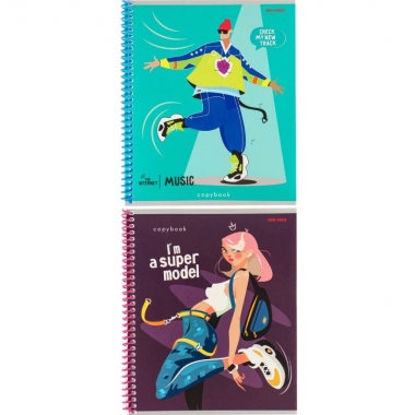 Тетрадь А5 48л, цв.спираль,  В РИТМЕ УЛИЦ, Prof-Press, РФ