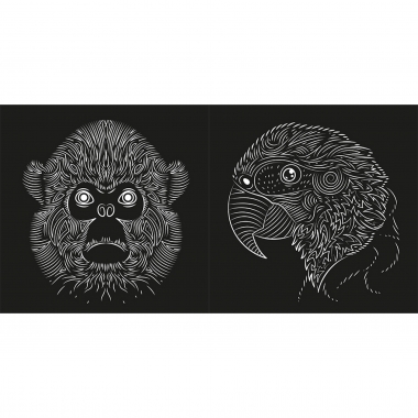 Раскраска «МАГИЯ ЧЁРНОГО-4» 24л, 215х215мм., "Prof-Press", РФ