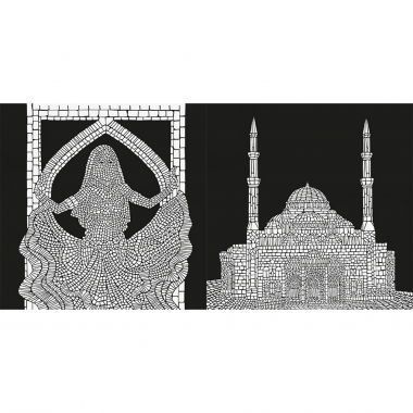 Раскраска «МАГИЯ ЧЁРНОГО-2» 24л, 215х215мм., "Prof-Press", РФ