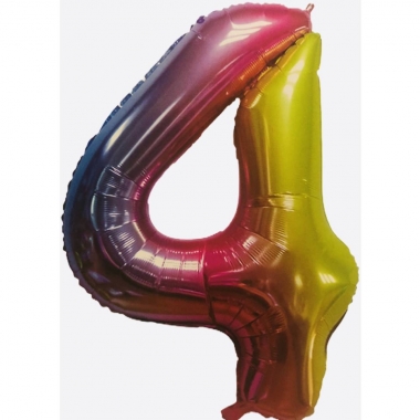Шар фольга Цифра "4" (L40"/1м.), Китай