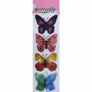 Наклейка для интерьера "Бабочки" (11х33см.), Китай
