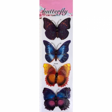 Наклейка для интерьера "Бабочки" (11х33см.), Китай