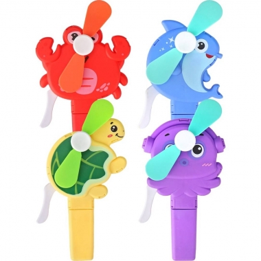 Вентилятор детский "Морские обитатели" (шоубокс-24 шт.,цвет микс), ООО "Рыжий Кот", РФ, пр-во: Китай