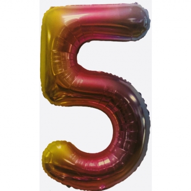 Шар фольга Цифра "5" (L40"/1м.), Китай