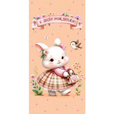 Конверт д/денег "С Днем Рождения" (810), "Арт&Дизайн", РФ