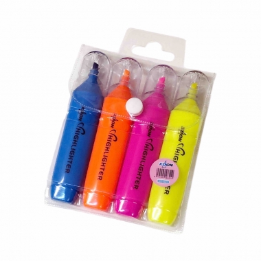 Набор текстовыделителей 4 шт,  Китай