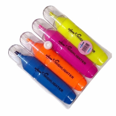 Набор текстовыделителей 4 шт,  Китай