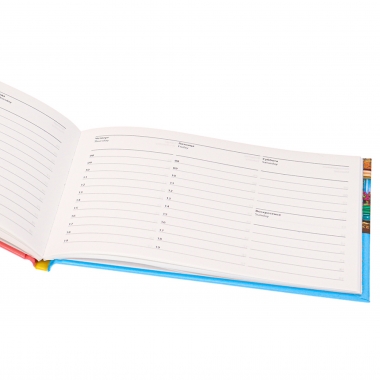 Еженедельник А6 64 л., горизонтальный, ЯРКАЯ УЛИЦА,  Prof-Press, РФ