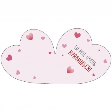 Мини-открытка двойная 6х6см., "Овечка" (код 110В), Арт&Дизайн, РФ