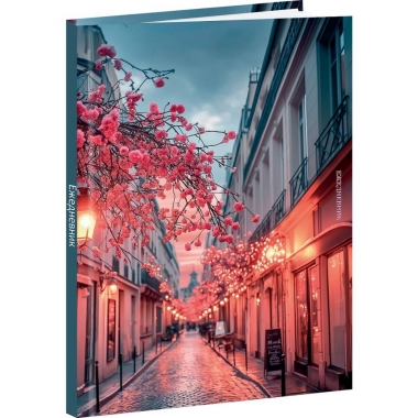 Ежедневник A5, 80 л. недатир. "ВЕЧЕРНИЕ УЛИЧНЫЕ ОГНИ", "Prof-Press", РФ