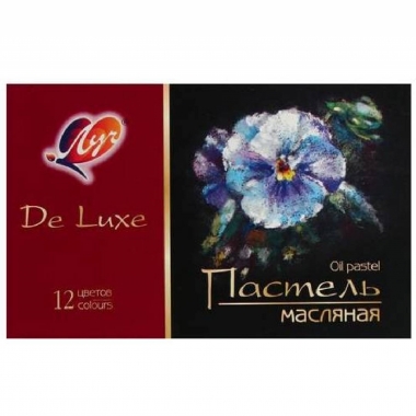 Пастель масляная 12 цв "Люкс", ЛУЧ, РФ